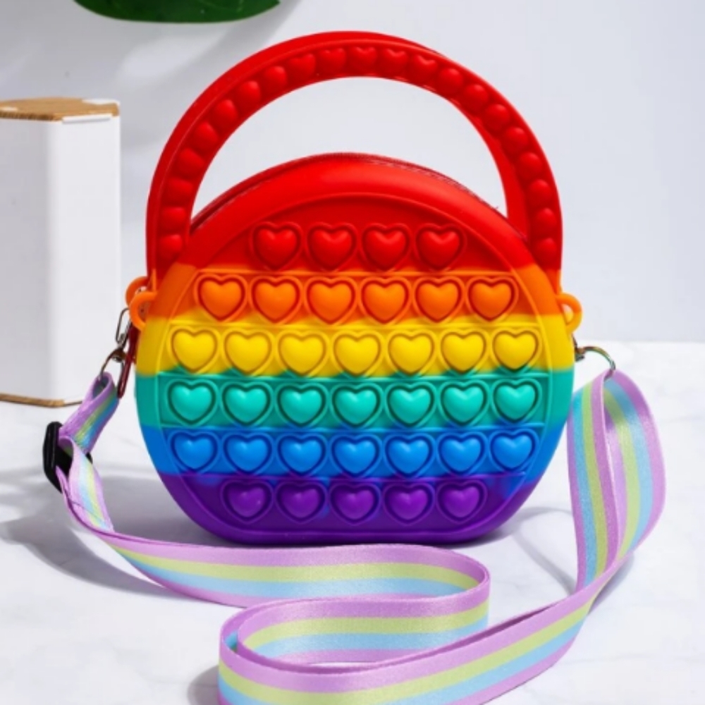 Colorblock Bubble Circle Bag